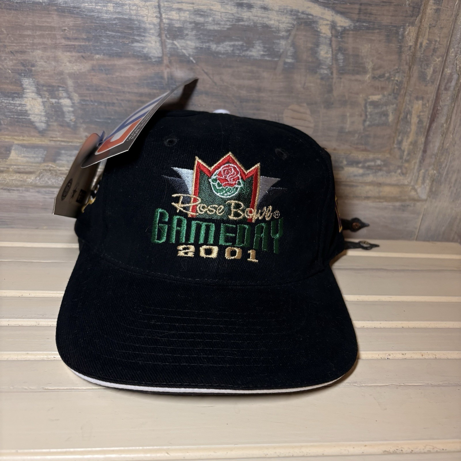 Vtg Nos 2001 Rose Bowl Purdue Vs Washington Ncaa Football Hat Cap Snapback